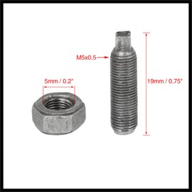 Hihaha Aluminum Alloy Valve Screws with Nuts Kits for Motorbikes Durable Material