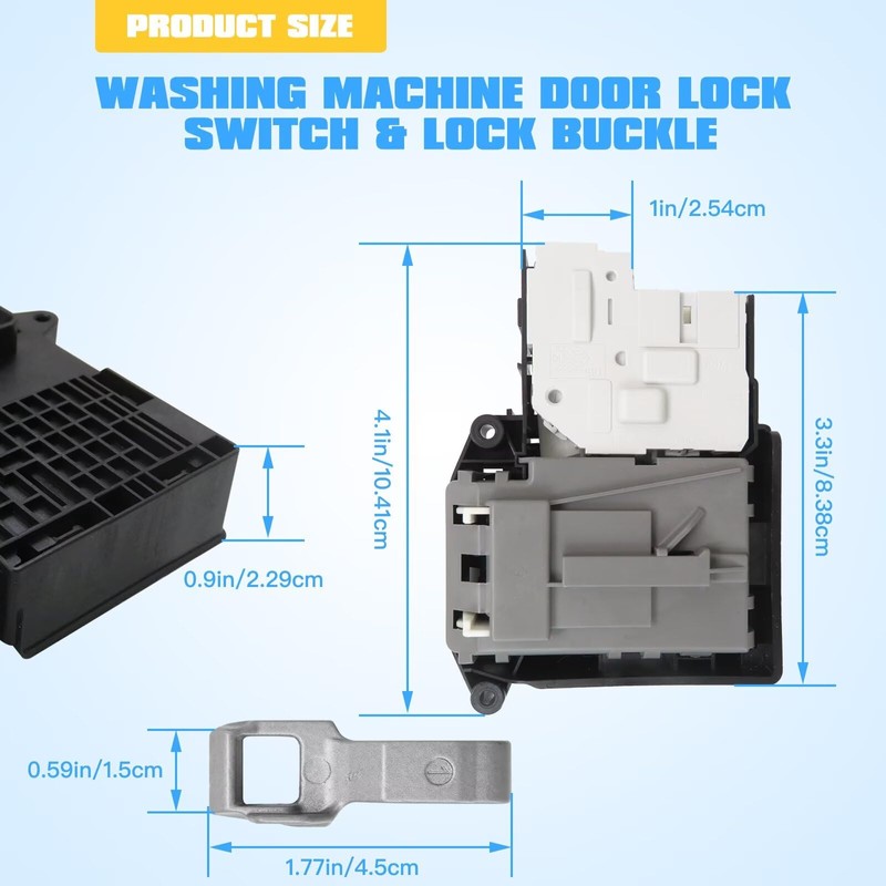 BUTITNOW Upgraded for LG/Kenmore Washers – Door Lock Switch &