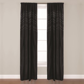 SKL Home by Saturday Knight Ltd. Madden Panel, Black, 42 inches x 84 inches