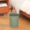 JiatuA Small Trash Can Plastic Wastebasket Round Garbage Container Bin