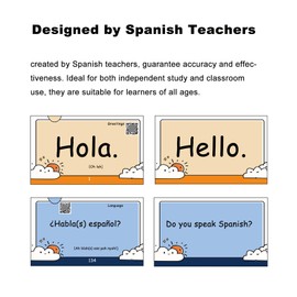 500 Spanish Phrases Flash Cards Flashcards for Adults & Beginners - Learn Spanish Phrases for Beginners