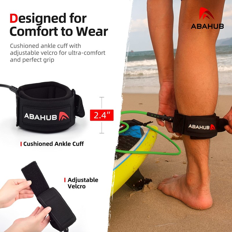 Abahub Premium Correa para Tabla de Surf Sup Leashes de