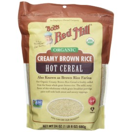 Bob's Red Mill Organic Brown Rice Hot Cereal, 24oz (Pack of 4) - Non GMO, Whole Grain, Vegan, Kosher