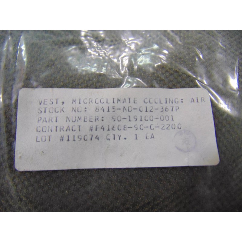 Military Army Surplus Microclimate Vest Air Conditioning Air Body Cooling