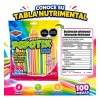 Popotix Mini 100 pzs Polvo Acidito Sabor Frutal Las Delicias
