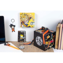 JUST FUNKY Dragon Ball Z Goku Collector Looksee Box Items | Caja de Regalo Geeky | 5 coleccionables de Juguetes temáticos, Negro -, S