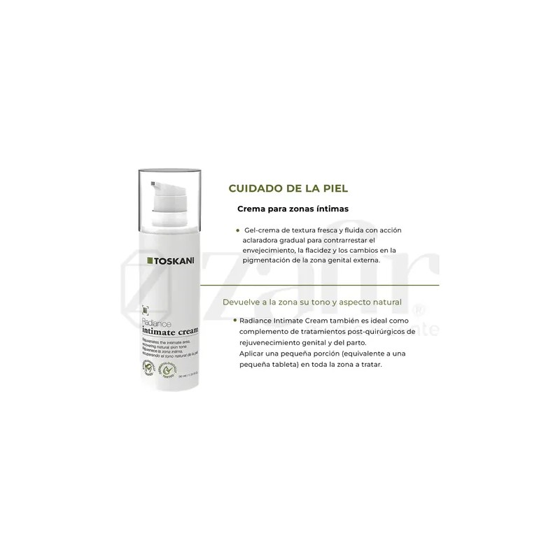 Crema Aclarante Toskani Intimate Cream Zonas Intimas