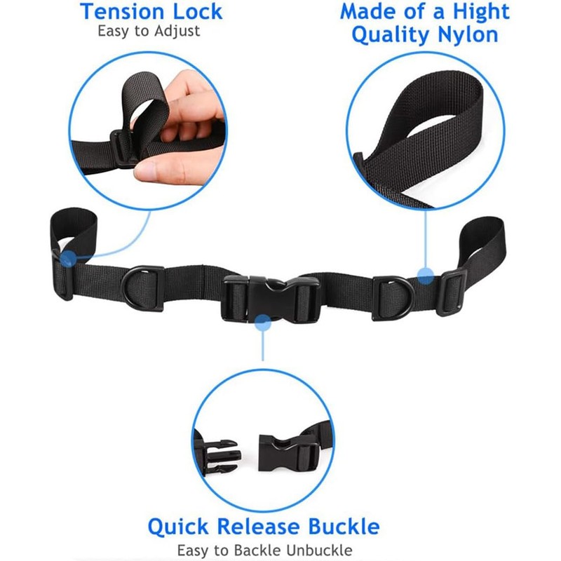 Adjustable Chest Strap Backpack, Pack of 2 Nylon Backpack Straps