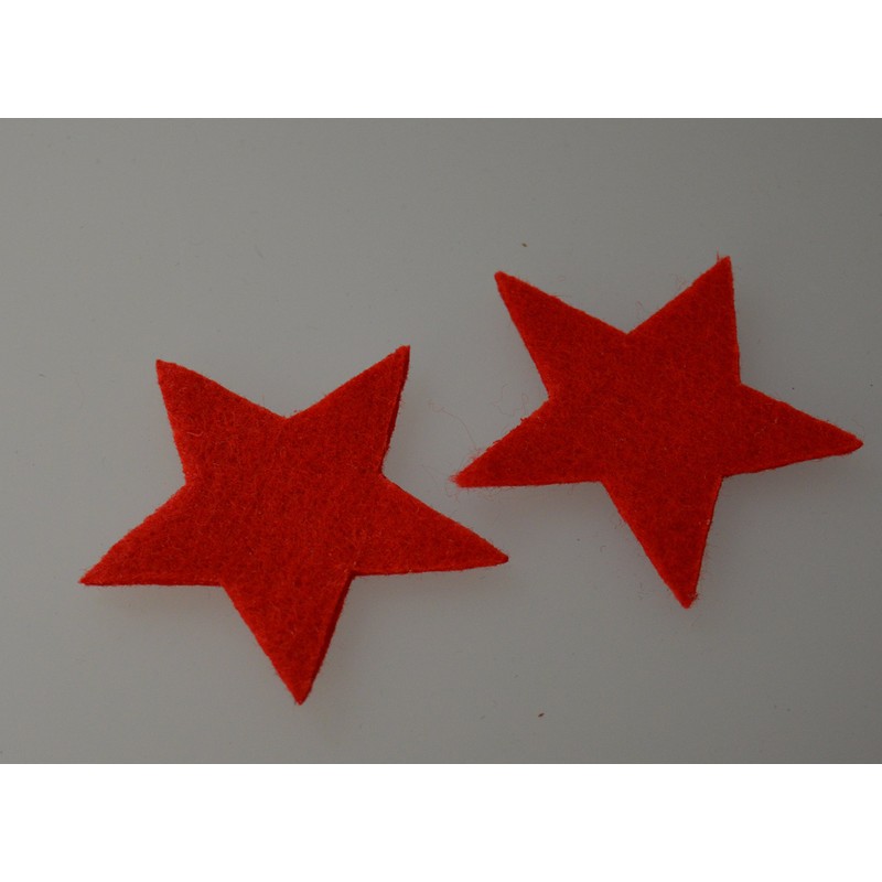 ggm Felt Stars, Diameter 6 cm, Decorative Stars, Christmas, Crafts,