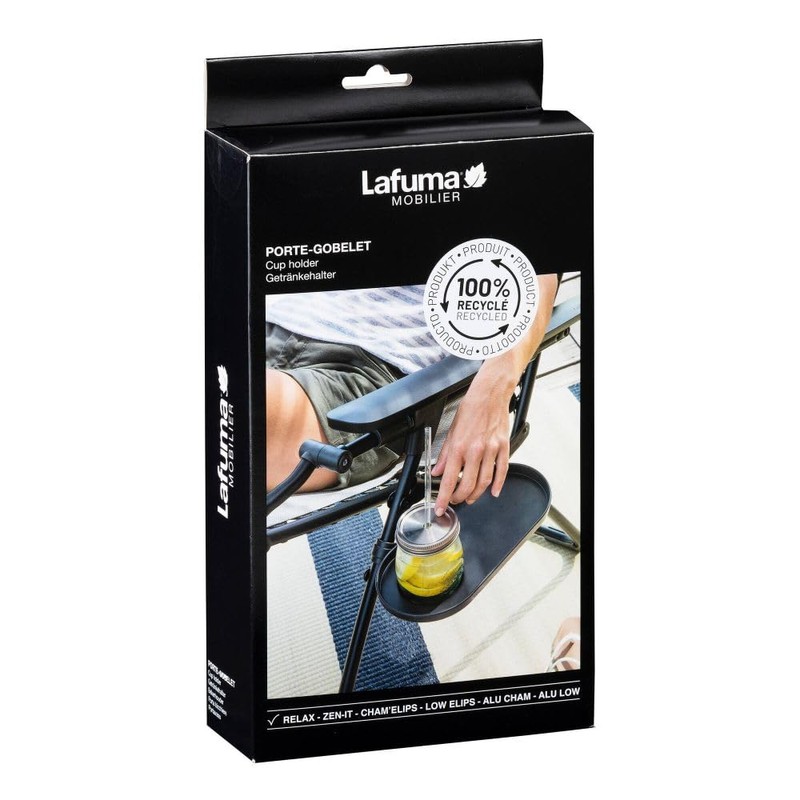 Lafuma Mobilier Recliner Chair Drinks Holder for Recliner Chair, Black,