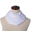 Miobo Tube scarf for men/women snood round scarf, White