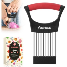 Onion Holder for Slicing, Lemon Slicer, Onion Cutter for Slicing, Vegetable Slicer, Meat Slicer, Fruit Slicer, Egg Slicer, Potatoe Slicer, Home Essentials & Kitchen Gadgets Tool, Salad Chopper