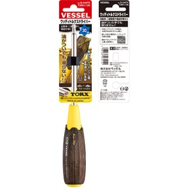 ベッセル(VESSEL) ウッディ トルクスドライバー いじり止め TORX (台紙付) T30H×120 B-340TX