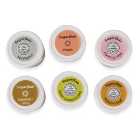 Sugarflair Spectral Pastel Colours Paste Food Colouring Set 6x 25 Gram