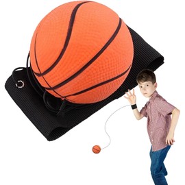 Basketball Wrist Return Ball,Sports Wrist Balls on a String,2.36 Inch Rubber Rebound Bouncy Wristband Balls on Elastic String for Wrist Exercise or Play Speed and Agility Training,Wrist Return Ball
