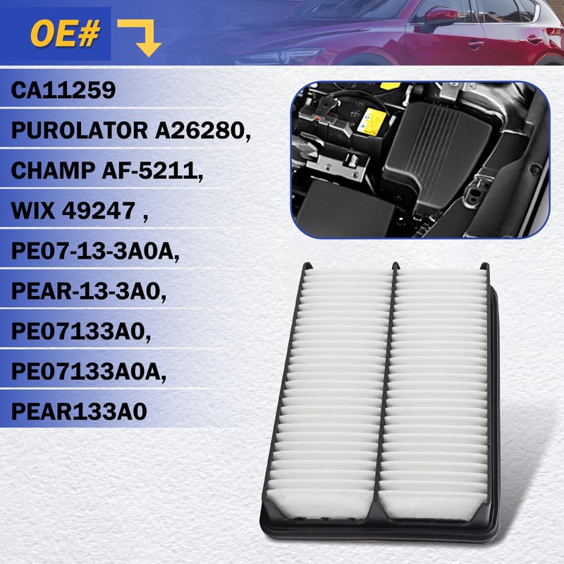 CA11259 Filtro de aire de motor para Mazda 3 Mazda