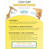 Gold Coffee Syrup Pump for 750ml Bottles (Pack of 1)