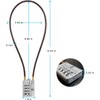 SISAV 2 Pack Long 50cm Cable Lock with 4 Digit