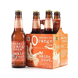 Maine Root Hand Crafted Mandarin Orange Soda, 12 fl oz (24 Glass Bottles)