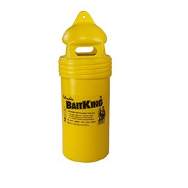 INTRUDER BaitKing, Live Bait Bucket, Use Trolling, Floating or Even Ice Fishing, Screened Top, Large, 17-inch x 6.25-inch