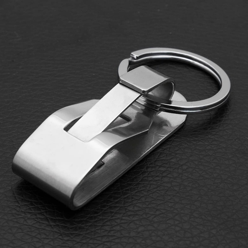 RALIS 2 Pack Secure Key Ring Belt Key Clip-On Key