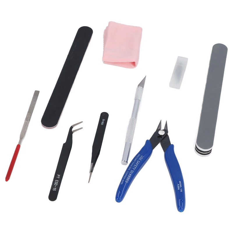 Model Tool Kit Pliers Tweezers File Carving Knife Craft Tools