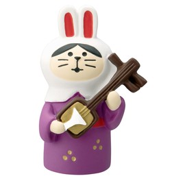Deco Corporation ZSG-86928G Combre Nekozukin, Shamisen Rabbit, Approx. 1.5 x 1.1 x 2.2 inches (37 x 28 x 56 mm)