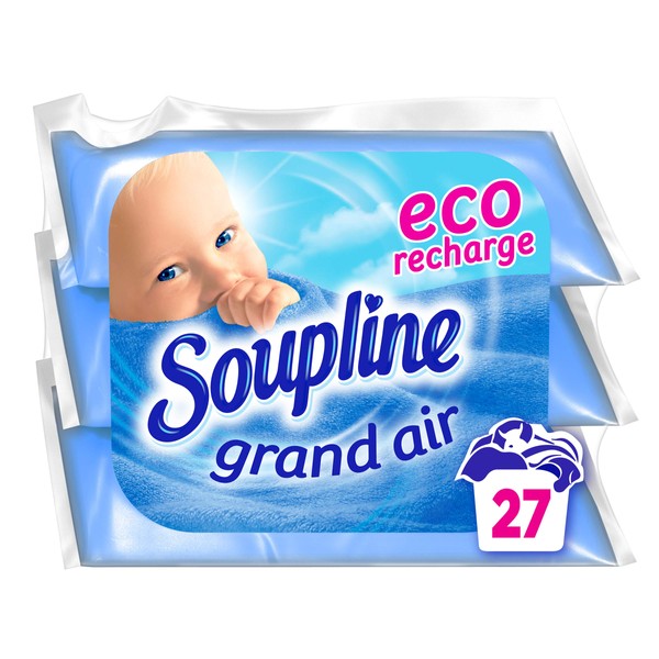 SOUPLINE - Soupline Grand Air Eco Refills Fabric Softener - For Incredible Softness - Long-Lasting Freshness - 200 ml