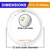 FC8T9/CW 22W and FC12T9/CW 32W Cool White Set, 8 inch
