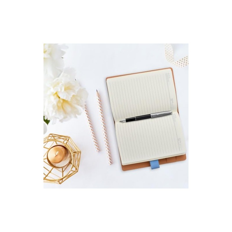 PU Leather Journal with Lock - 256 Pages Password Notebook