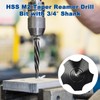 Rocaris 3/4" M2 HSS Taper Chucking Reamer Drill Bit, Taper