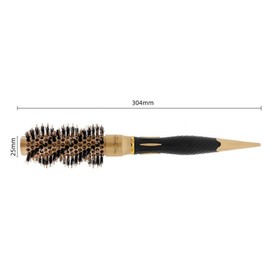 Anti-static Hair Comb, Hair Brush with Boar Bristles and Soft Nylon Bristles, Detangling Hair Brush with Germanium for Fine, Shiny, Silky Hair, Comb Brush for Hair Styling (A1813-25)