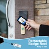 Stretchy Scrunchie Lanyards for ID Badges, Heavy Duty Retractable Badge
