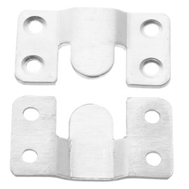 TEHAUX 2pcs Stainless Steel Hanging Brackets for Picture Frames Flush Mount Bracket Clips Multi Use Wall Mounting Accessories for Mirrors Artwork Furniture Connection