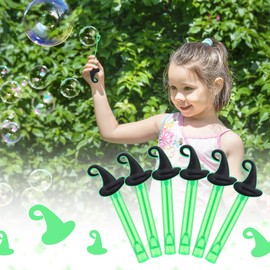 Foilswirl 36 Pcs Bubbles Party Favors Mini Bubble Wands Tube Bulk Theme Maker Goodie Bags Stuffer Prizes Birthday Gift for Solution (Witch Hat)