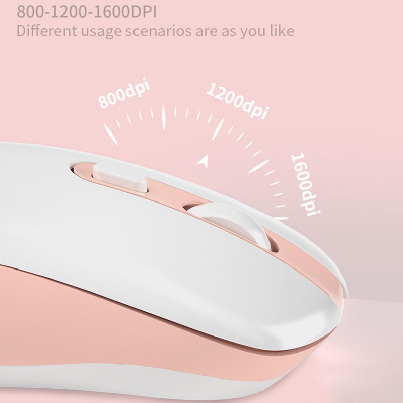 Samudgate Wireless Mouse, Dual Mode Computer Mouse, 2.4G Optical Mouse