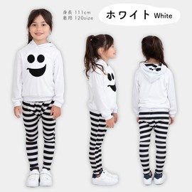 Bright Lara kidscos032-110-WH Halloween Cosplay Costume, Kids, Girls, Boys, Ghosts, Cosplay, Children, Unisex,