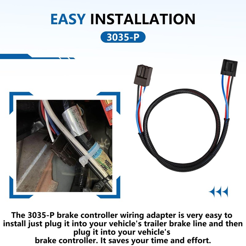 3035-P Brake Controller Line Adapter, Trailer Brake Controller Adapter Fit