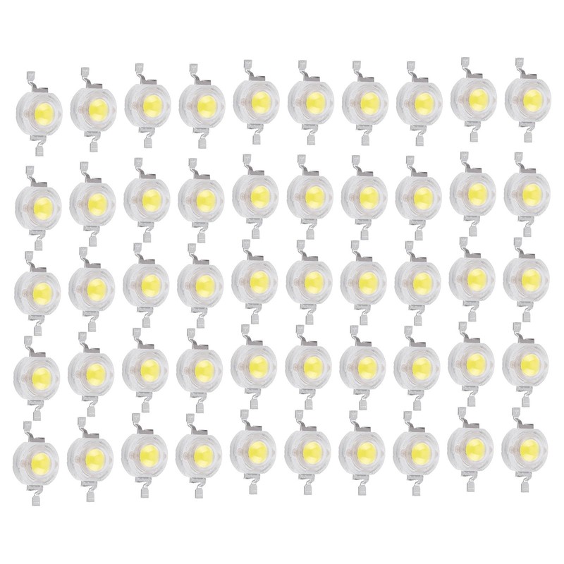 Moofey 50pcs 1W High Power LED Chip, SMD COB Micro