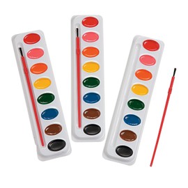 Fun Express Watercolor Refill Sets - 12 Pieces - Educational And Learning Activities For Kids