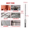 Keewaki SDS Plus Rotary Hammer Drill Bit Set - 10-Piece