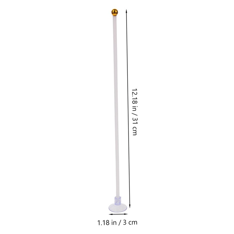 Kisangel Multi-use Suction Cup Flagpole Bracket Plastic Flagpole Holder Easy