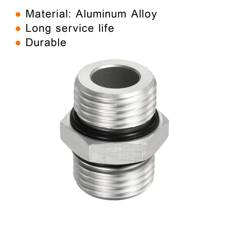 PATIKIL G1/2 x G1/2 Male Threaded Pipe Adapter Fitting Hex