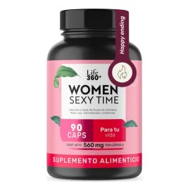 Maca Roja Vitaminas Life360+ Women Sexy Time 90 Cápsulas Sabor Sin sabor