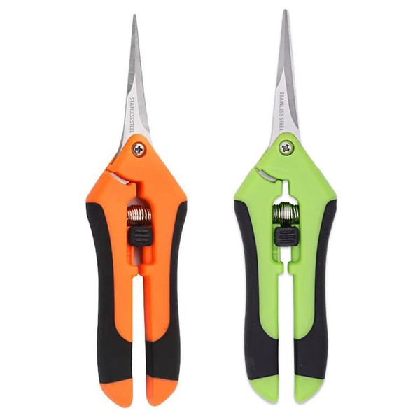 2Pcs Flower Shears, Gardening Scissors, Garden Shears, Straight Blade Gardening