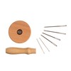 The Quilted Bear - Magnetic Mushroom Darner & Needles for