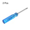 sourcing map 2Pcs PH0 Mini Phillips Screwdriver 1.5mm Magnetic Cross