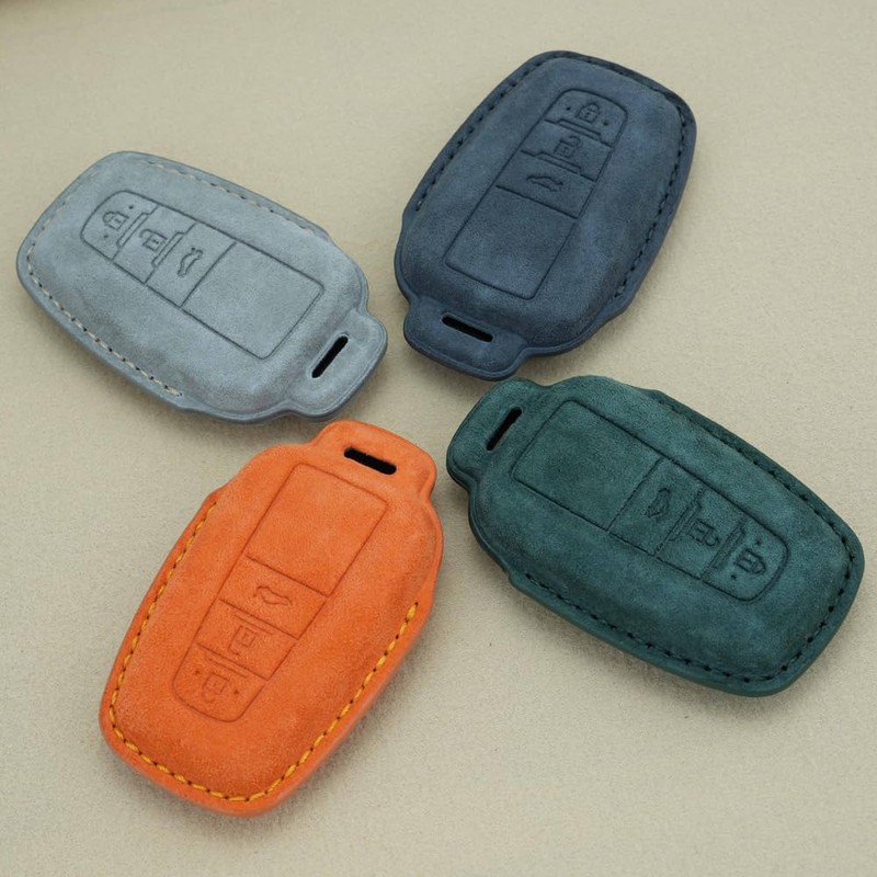 ontto Car Key Fob Cover Keyring Fit for Toyota RAV4
