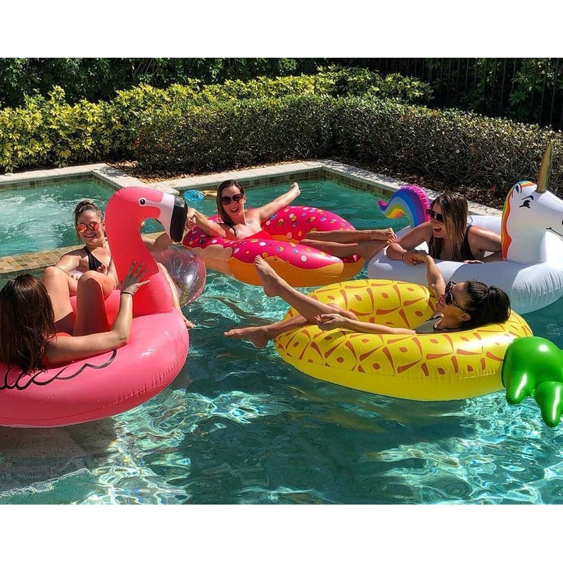 Luxy Float Giant Inflatable Pineapple Pool Float for Adults &