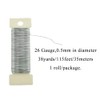 HAHIYO 26Gauge Silver Wire - 1 Roll, 38 Yards (115